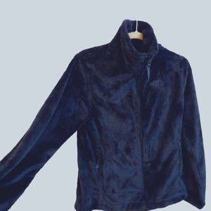 North Face Osito Cozy Navy Blue Fleece Zip Up Coat, Size Medium, Soft